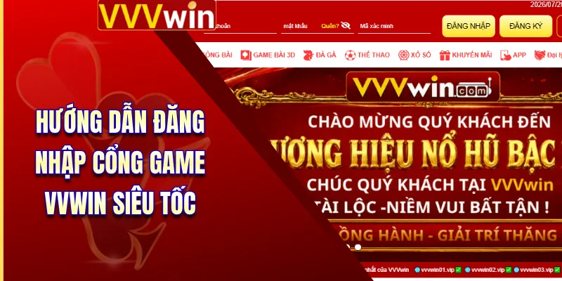 Hướng dẫn đăng nhập cổng game VVWin siêu tốc